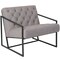 Merrick Lane Vienna Modern Lounge Chair With Tufted Seating And Metal Frame
